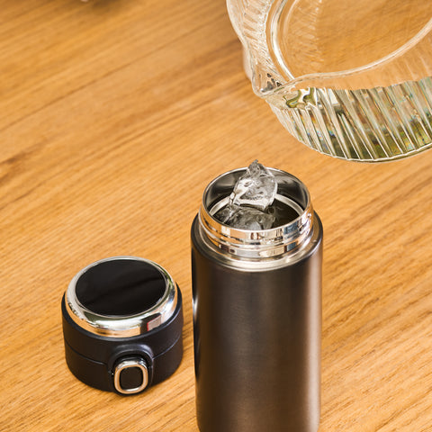 Karaca Darker Digital Leak-Proof Stainless Steel Flask, 310ml