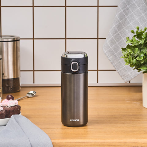 Karaca Darker Digital Leak-Proof Stainless Steel Flask, 310ml
