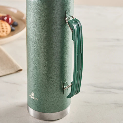 Karaca Stansteel Leak-Proof Flask, 1.3L, Green