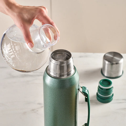 Karaca Stansteel Leak-Proof Flask, 1.3L, Green