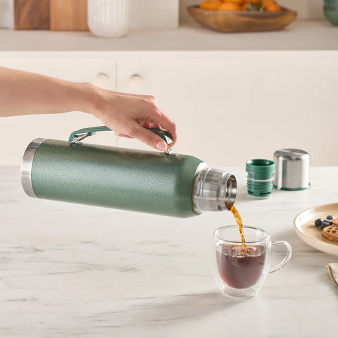 Karaca Stansteel Leak-Proof Flask, 1.3L, Green