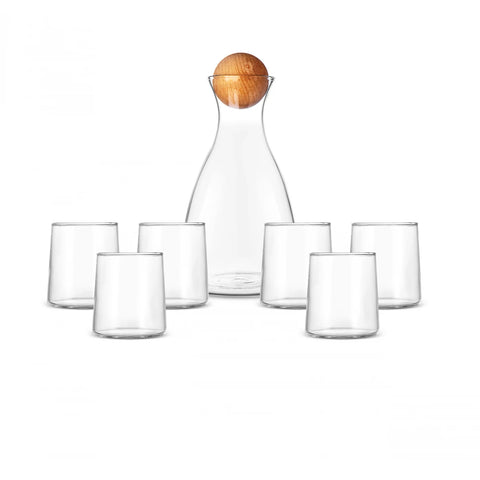 Karaca Camelia 7-Piece Tumbler Glass Set, Clear