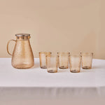 Karaca Luminous 7-Piece Tumbler Glass Set, Amber