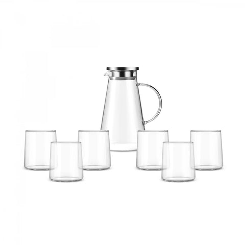 Karaca Serene 7-Piece Tumbler Glass Set, Clear