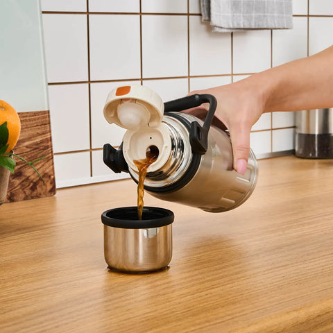 Karaca Adent Leak-Proof Stainless Steel Thermal Flask, 800ml, Inox