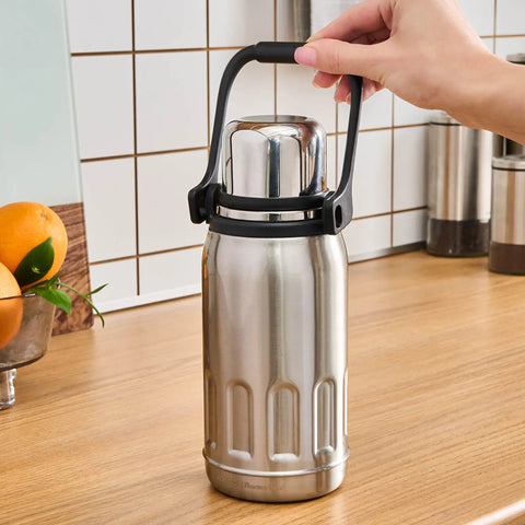 Karaca Adent Leak-Proof Stainless Steel Thermal Flask, 800ml, Inox