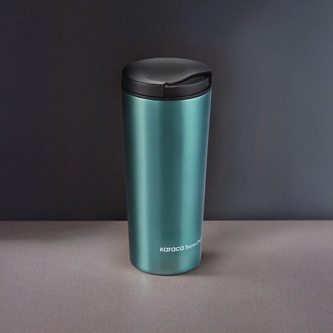 Karaca Sheeny Stainless Steel Leak-Proof Flask, 450ml, Green