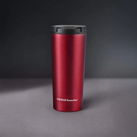 Karaca Sheeny Stainless Steel Leak-Proof Flask, 450ml, Red