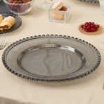 Karaca Rory Glass Charger Plate, 32cm, Grey