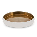 Karaca Streamline Sunrise Decorative Tray, 36cm, White