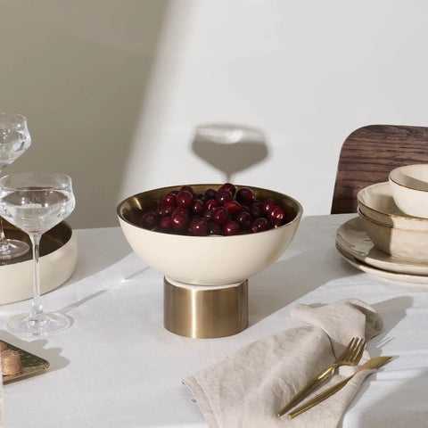 Karaca Streamline Sunrise Decorative Bowl, 27cm, White