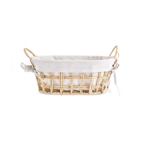 Karaca Asia Bamboo Bread Basket, 32,5x19,5x16cm, Cream