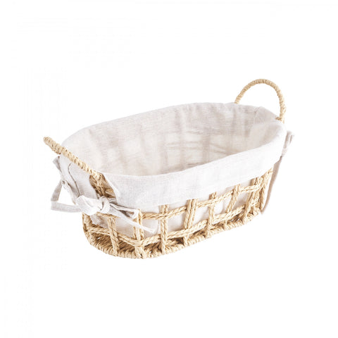 Karaca Asia Bamboo Bread Basket, 32,5x19,5x16cm, Cream
