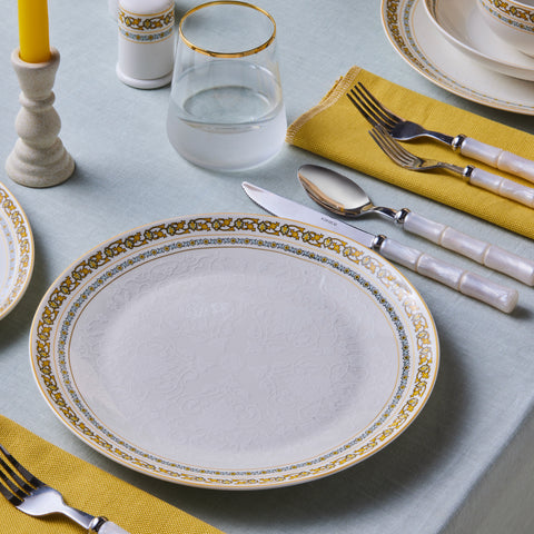 Karaca Forever Bone China Bondi 53-Piece Dinner Set for 12 People, Multi