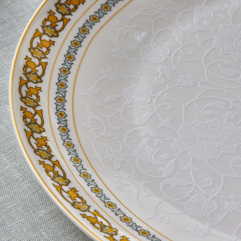 Karaca Forever Bone China Bondi 53-Piece Dinner Set for 12 People, Multi