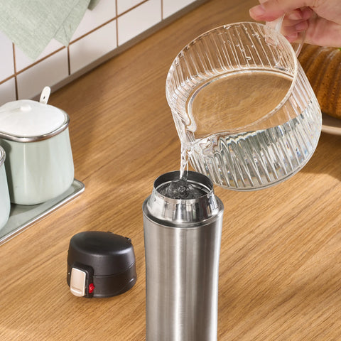 Karaca Pluton Stainless Steel Leak-Proof Flask, 450ml, Inox