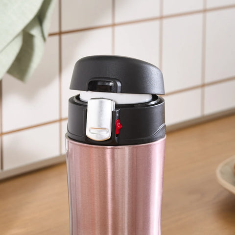 Karaca Pluton Stainless Steel Leak-Proof Flask, 450ml, Rose Gold