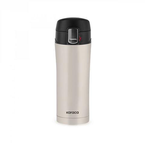 Karaca Pluton Stainless Steel Leak-Proof Flask, 450ml, Cream