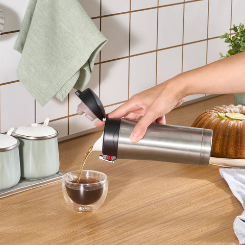 Karaca Pluton Stainless Steel Leak-Proof Flask, 350ml, Inox