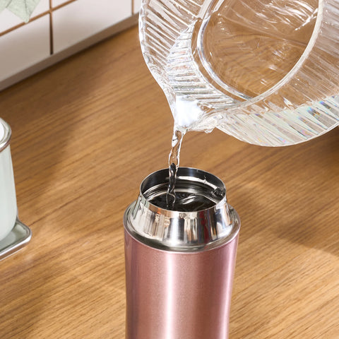 Karaca Pluton Stainless Steel Leak-Proof Flask, 350ml, Rose Gold