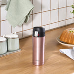 Karaca Pluton Stainless Steel Leak-Proof Flask, 350ml, Rose Gold