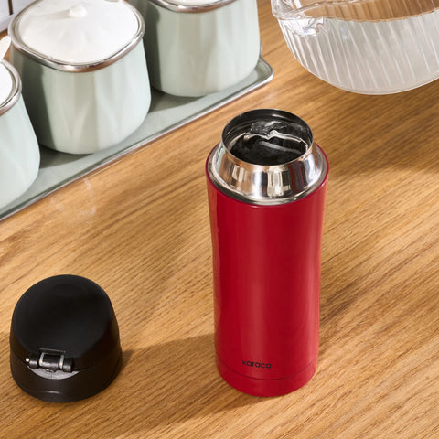 Karaca Pluton Stainless Steel Leak-Proof Flask, 350ml, Red