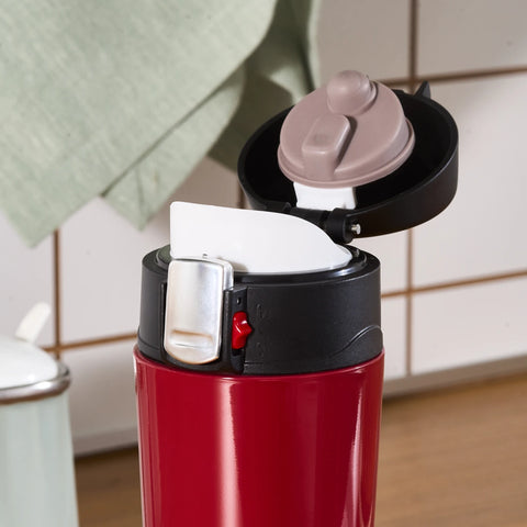 Karaca Pluton Stainless Steel Leak-Proof Flask, 350ml, Red