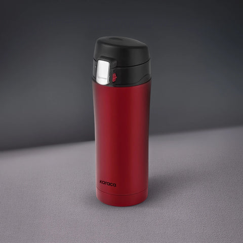Karaca Pluton Stainless Steel Leak-Proof Flask, 350ml, Red