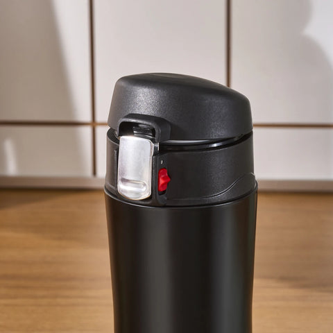 Karaca Pluton Stainless Steel Leak-Proof Flask, 350ml, Black