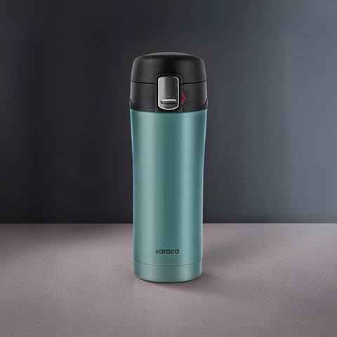 Karaca Pluton Stainless Steel Leak-Proof Flask, 350ml, Chartreuse Green