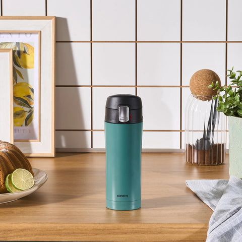 Karaca Pluton Stainless Steel Leak-Proof Flask, 350ml, Chartreuse Green