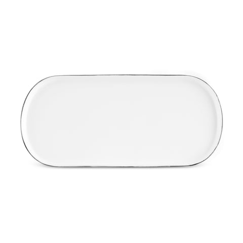 Karaca Forever Bone China Bomo 22-Piece Serveware Set for 6 People, Platin