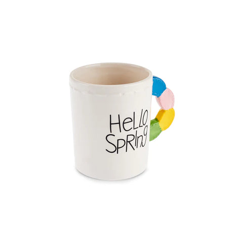 Karaca Easter 25 Dolomite Hello Spring Mug, 540ml, Multi