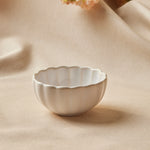 Karaca New Daisy Stoneware Snack Bowl, 11cm, White