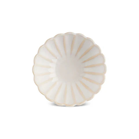 Karaca New Daisy Stoneware Snack Bowl, 9cm, White