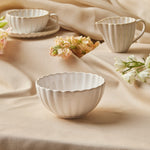 Karaca New Daisy Cereal/Soup Bowl, 15,5cm, White