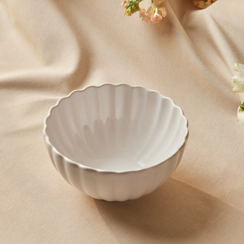 Karaca New Daisy Cereal/Soup Bowl, 15,5cm, White