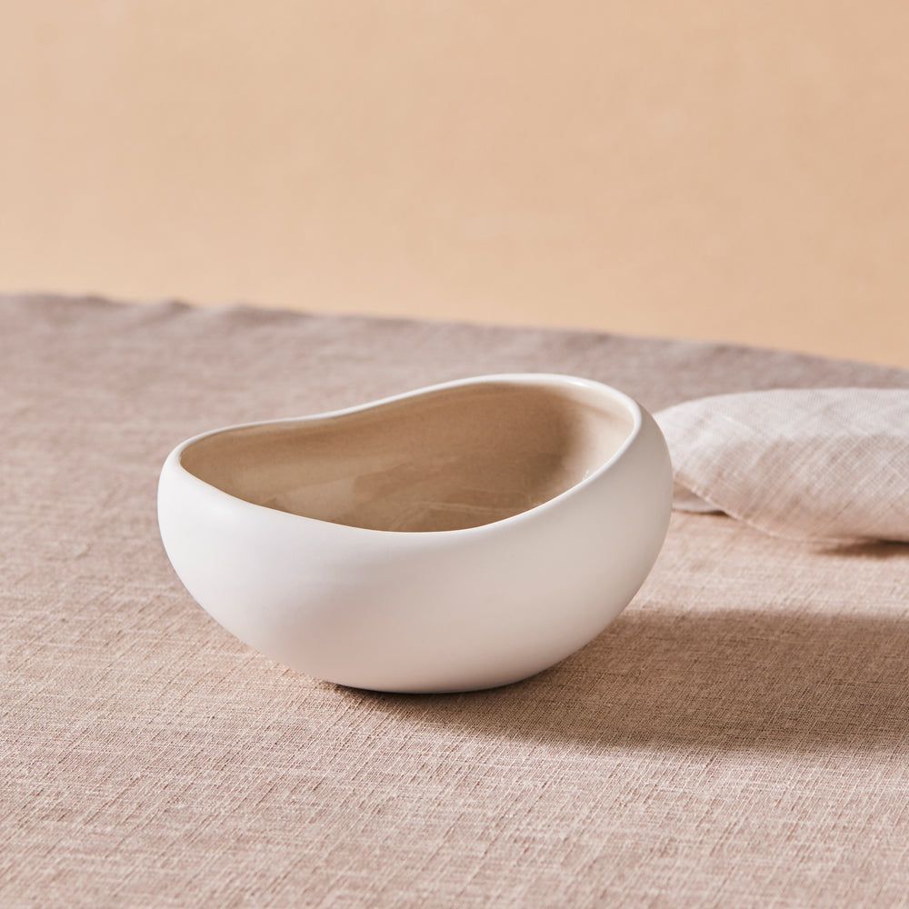 Karaca Earth Collection New Cupid Cereal/Soup Bowl, 15cm, Beige White