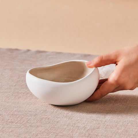 Karaca Earth Collection New Cupid Cereal/Soup Bowl, 15cm, Beige White