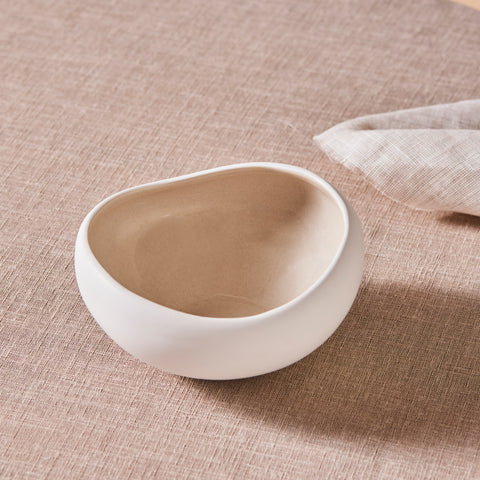 Karaca Earth Collection New Cupid Cereal/Soup Bowl, 15cm, Beige White