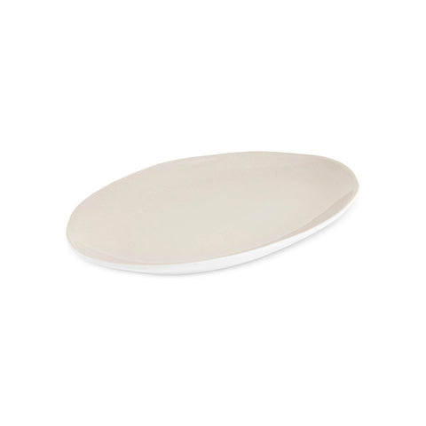 Karaca Earth Collection New Cupid Serving Platters, 24cm, Beige White