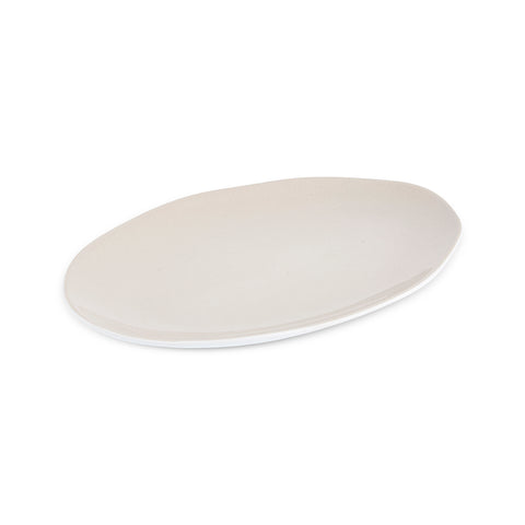 Karaca Earth Collection New Cupid Serving Platters, 30cm, Beige White