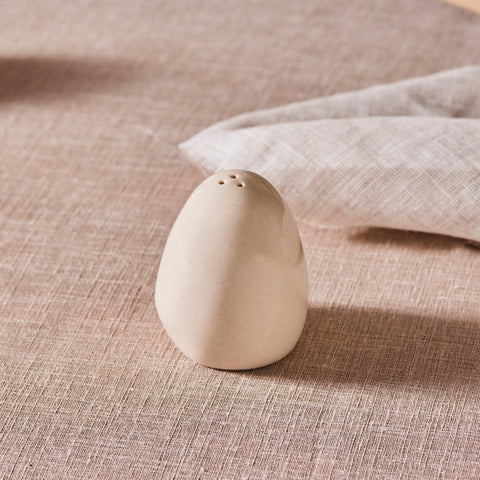 Karaca Earth Collection New Cupid Reactive Glaze Salt Shaker, 7cm, Beige White