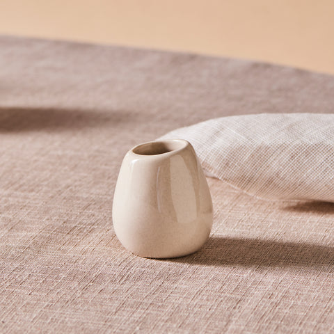 Karaca Earth Collection New Cupid Reactive Glaze Toothpick Holder, 5cm, Beige White