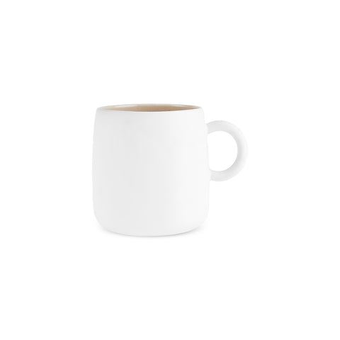 Karaca Earth Collection New Cupid Reactive Glaze Mug, 400ml, Beige White