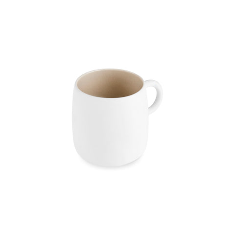 Karaca Earth Collection New Cupid Reactive Glaze Mug, 400ml, Beige White