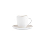 Karaca Earth Collection New Cupid Reactive Glaze Espresso Turkish Coffee Cup Set, 90ml, Beige White