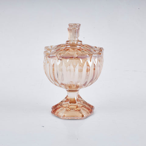 Karaca Jerry Glass Turkish Delight Bowl, Amber