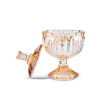Karaca Louis Glass Turkish Delight Bowl, Amber