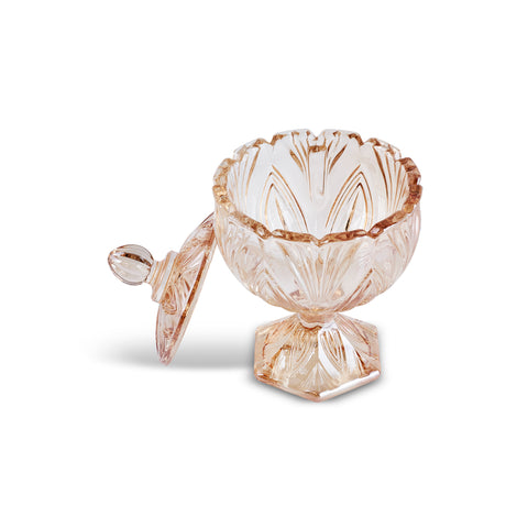 Karaca Barry Glass Turkish Delight Bowl,  Amber